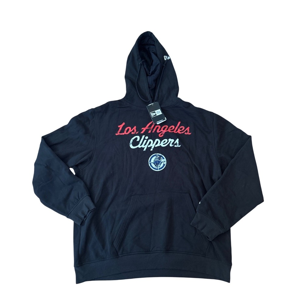 New Era Los Angeles Clippers Hoodie Men Black Graphic NWT SIZE 2XL